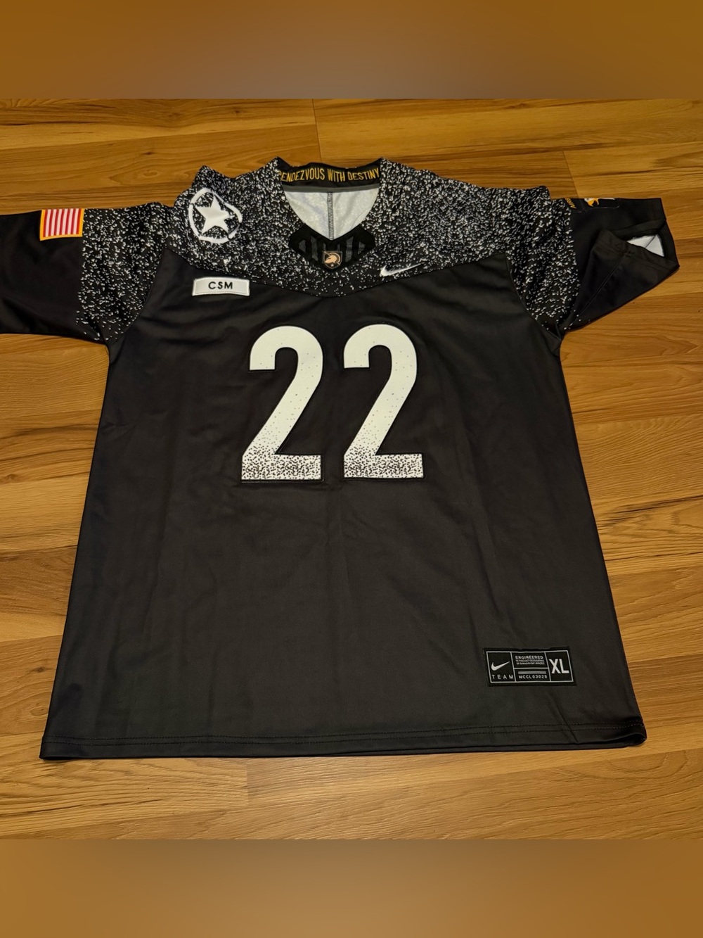 Interesting Piece Men’s Black Jersey ARMY! See Pics and Description